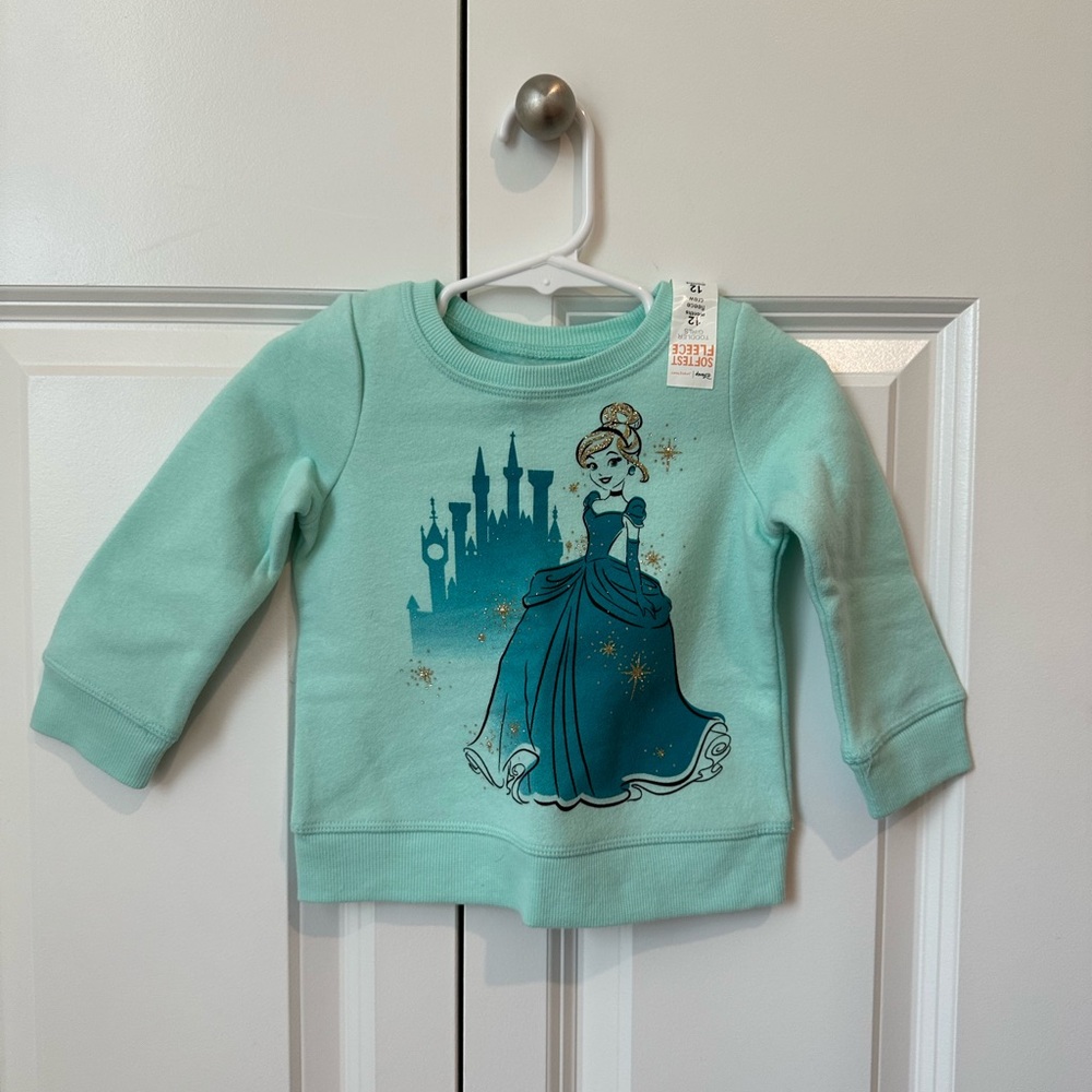 Disney Cinderella Mint Green Kids Sweatshirt